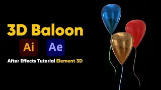 After effects Tutorial | Element 3D | Illustrator
