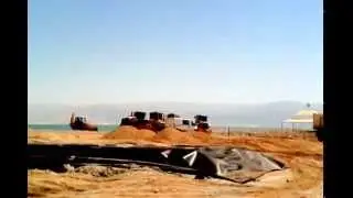 Ремонт пляжей на Мертвом море (Израиль).
