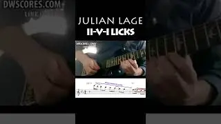HARMONIC MINOR SCALE lick over II V I by Julian Lage
