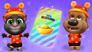 My Talking Tom Friends Lunar New Year Sticker Book Gameplay Walkthrough Episode 200