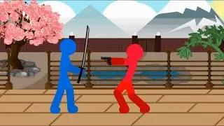 анимация | драка в Японии |бой сти4менов