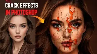 How to Create Crack Face Effects | photoshop effects