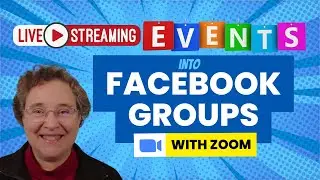 How To Livestream EVENTS In Facebook Groups Using Zoom