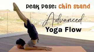 Advanced Chin Stand Yoga Flow ☁︎ Deep Back Bend & Leg Mobility Flow