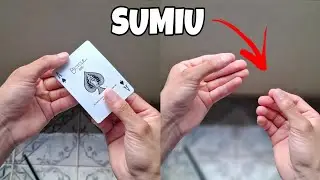 HOW TO DO THE MAGIC CARD THAT DISAPPEARS AND APPEARS IN YOUR HAND / Famous magic - TUTORIAL