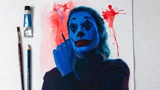 Joker Watercolor Painting