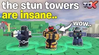 The STUN Towers are insane.. They got buffed.. | Roblox Tower Defense X