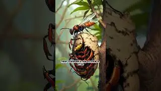 7 SHOCKING Japanese Giant Hornet Facts that Will Haunt Your Dreams #shorts #animals #wildlife