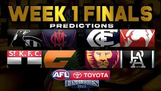 Week 1 AFL Finals Predictions 2023
