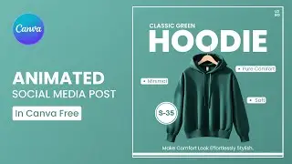 Create an Animated Social Media Post in Canva [Free] || Canva Tutorial