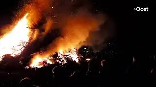 Foto's en video's van paasvuren in Overijssel op eerste paasdag