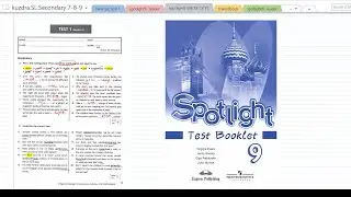 26. Spotlight 9. Module 1. Test booklet