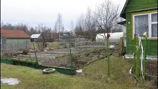 Первые мартовские работы на даче. 2020г. Кострома.