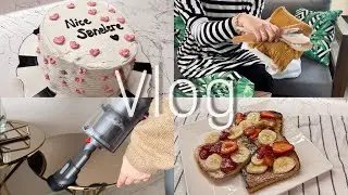 SESSİZ VLOG | Yıldönümü pastası 🎂| French Toast 🍓 | Minik İkea Alışverişi | Günlük Temizlik  🧹