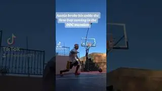 Austin mcbroom broke his ankle on the first day in DDG mansion #austinmcbroom #ddg #hallebailey