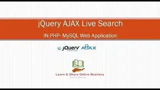 How to Implement Live Search using jQuery AJAX in PHP - MySQL Web Application in Tamil