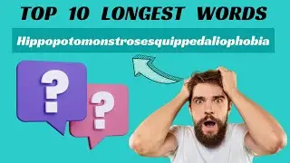 Top 10 Longest Words 😲 Longest Words With Their Meanings 🤔 #top10