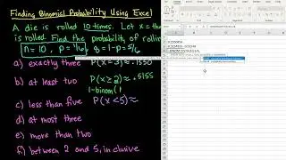 How to Find Binomial Probabilities Using Excel 2016