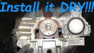 If You Lube this Seal it WILL LEAK (Chevy Trailblazer 4.2 Rear Main Seal)