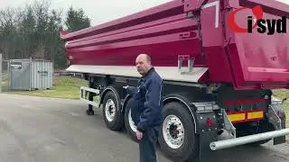Rojo 3axl Tipptrailer presentation och körning
