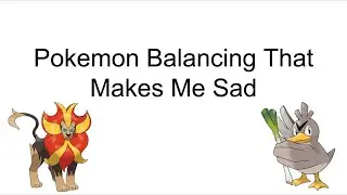 A PowerPoint about Sad Pokemon Balance