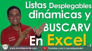 Listas desplegables dinámicas y BUSCARV en Excel | Excel Aprende