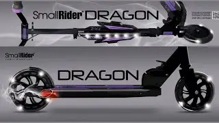 Самокат с дымом, ревом мотора, подсветкой Small Rider Dragon 2