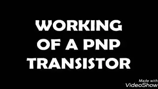 Working principal of PNP transistor (BJT)