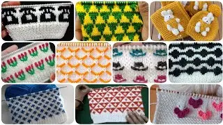 25+Two colour knitting design for sweater
