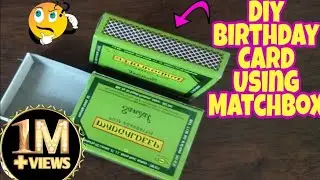 How to make Special Birthday Card using MatchBox//Beautiful Handmade Birthday card//DIY Gift Idea