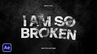 Break and Shatter Anything in After Effects | Motion Graphics Tutorial