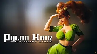 Pylon Hair for Genesis 8 Female