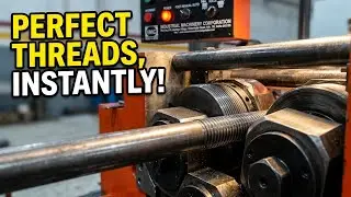 Bar Thread Rolling Machine How to thread bar with rolling method!