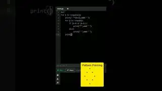 Hollow Diamond star pattern | pattern Printing in python #viral #viralshort