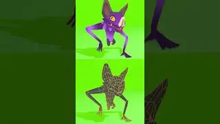 Low poly Character Blender Nintendo texture Style 