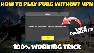 server is busy please try again later error code restrict area | how to login Pubg mobile | Pubg
