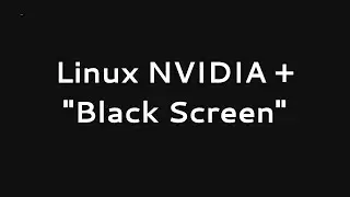Linux NVIDIA drivers 