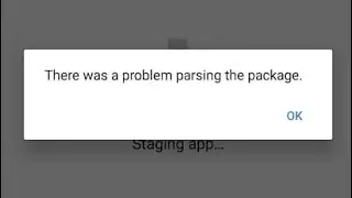 there was a problem parsing the package