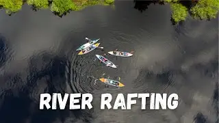 River rafting drone video / Река Медведица сплав на каяках
