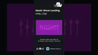 Music Wave Loading Animation 🌊 