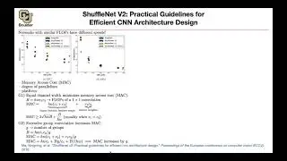 ShuffleNet V2 | Lecture 13 (Part 6) | Applied Deep Learning (Supplementary)