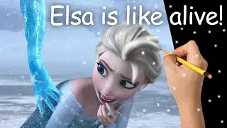 Elsa Frozen ❄️ Lifelike Pose Tutorial 💎💎💎How to Draw from a Live Model ❄