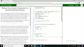 freecodecamp-Redux Use a Switch Statement to Handle Multiple Actions-solution