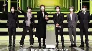 BTS AWARDING SPEECH @ MAMA 2020