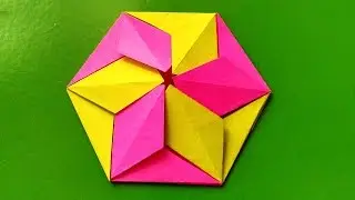 Easy origami coaster! Best DIY coaster or placemat! Origami octagonal tato.