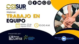Webinar Trabajo en Equipo Impartido el 22/08/2023 | CCISur