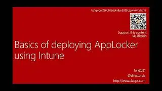 Basics of deploying Windows AppLocker using Intune