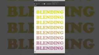 Blend Tool in Adobe Illustrator #tutorial #adobeillustrator #blendtool #graphicdesign #typography