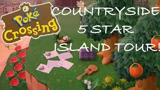 BEAUTIFUL Colourful Countryside/ Cottagecore Island Tour (Animal Crossing New Horizons!)