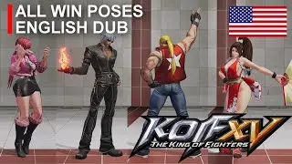 【KOF XV】All Win Poses English Dub Mod (Base Roster + All DLC Characters)